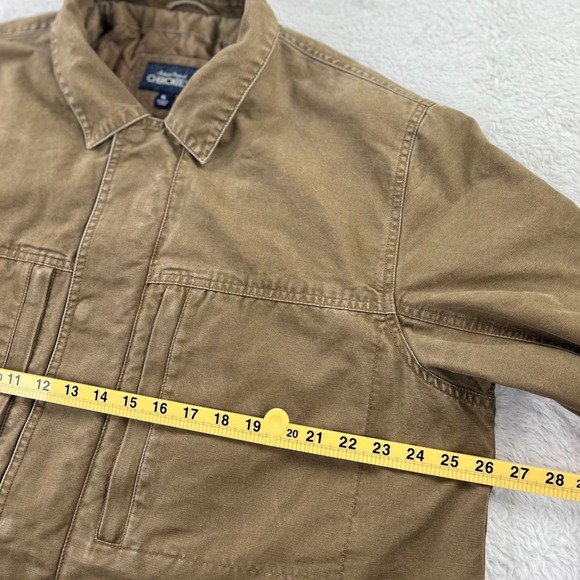 Cherokee Barn Chore Jacket Men's XL Brown Pockets Quilted Snap‎ Zip Vintage 90s - Picture 8 of 14